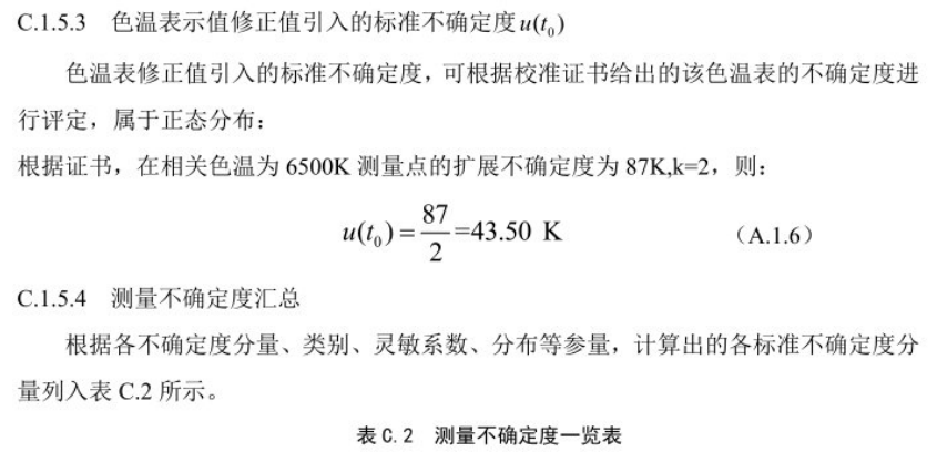 传播正能量弘扬主旋律相关色温测量不确定度的评定4